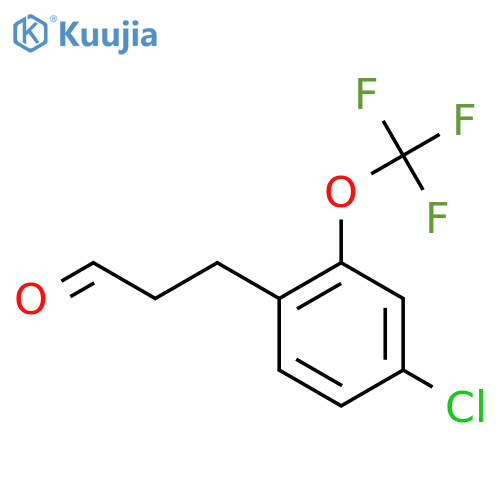 3-(4'-Chloro-2'-(trifluoromethoxy)phenyl)propionaldehyde structure
