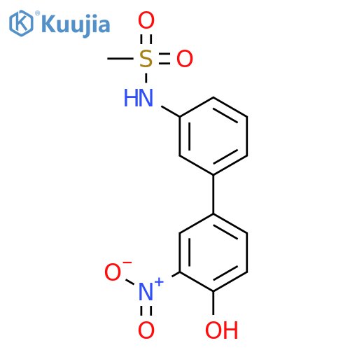 4-(3-Methylsulfonylaminophenyl)-2-nitrophenol structure