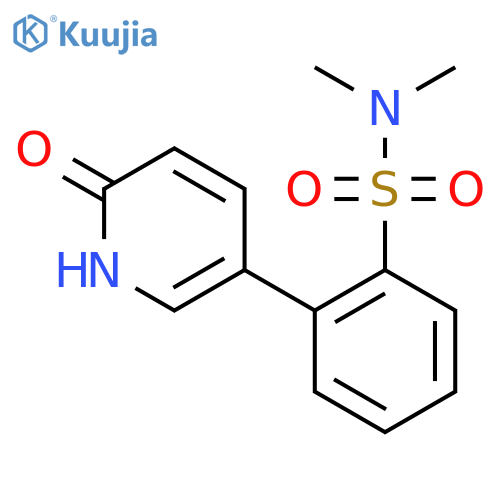 N,N-Dimethyl-2-(6-oxo-1H-pyridin-3-yl)benzenesulfonamide structure