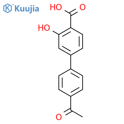 4-(4-Acetylphenyl)-2-hydroxybenzoic acid structure