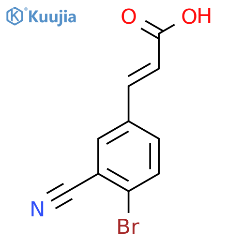 4-Bromo-3-cyanocinnamic acid structure