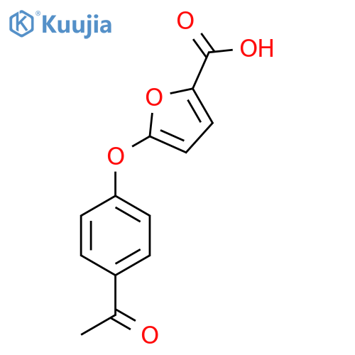 5-(4-Acetyl-phenoxy)-furan-2-carboxylic acid structure