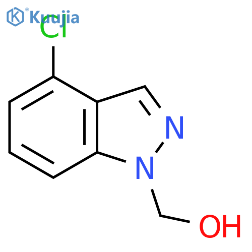 (4-Chloro-1H-indazol-1-yl)methanol structure