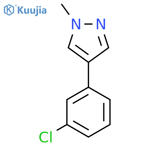 4-(3-Chlorophenyl)-1-methyl-1H-pyrazole structure