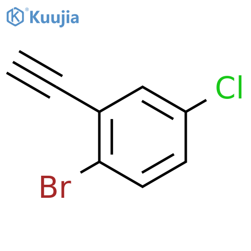 1-bromo-4-chloro-2-ethynylbenzene structure