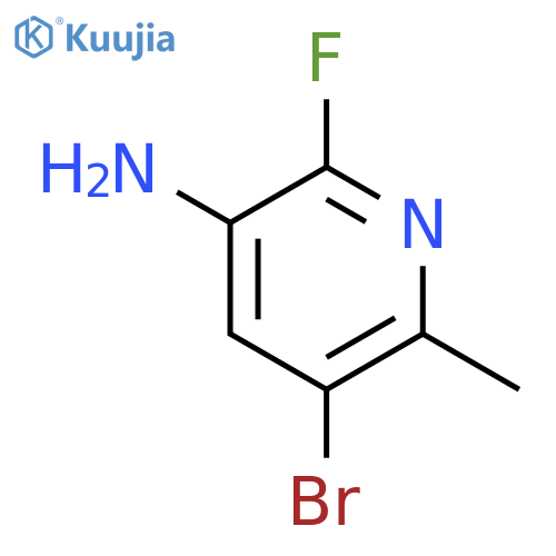 5-Bromo-2-fluoro-6-methylpyridin-3-amine structure