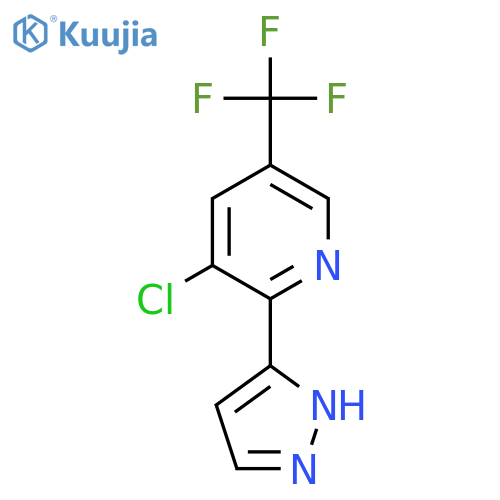 3-Chloro-2-(2H-pyrazol-3-yl)-5-trifluoromethyl-pyridine structure