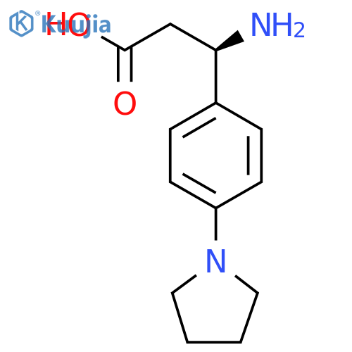 Benzenepropanoic acid, β-amino-4-(1-pyrrolidinyl)-, (βR)- structure