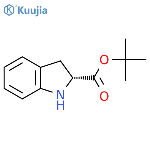 tert-butyl (2R)-2,3-dihydro-1H-indole-2-carboxylate structure