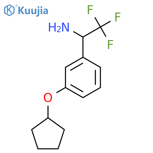 1-(3-CYCLOPENTYLOXYPHENYL)-2,2,2-TRIFLUOROETHYLAMINE structure