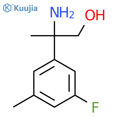 2-amino-2-(3-fluoro-5-methylphenyl)propan-1-ol structure