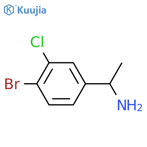 1-(4-Bromo-3-chlorophenyl)-ethylamine structure