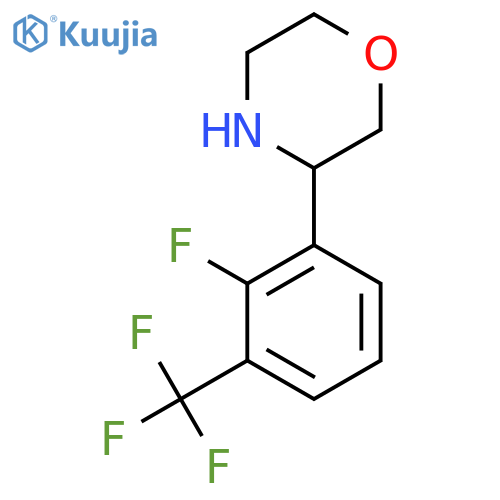 3-2-fluoro-3-(trifluoromethyl)phenylmorpholine structure