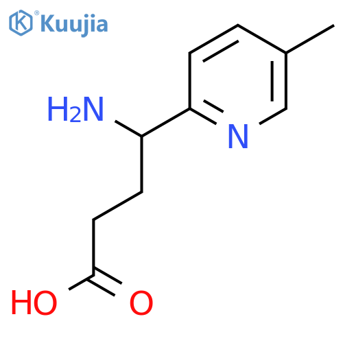 4-amino-4-(5-methylpyridin-2-yl)butanoic acid structure