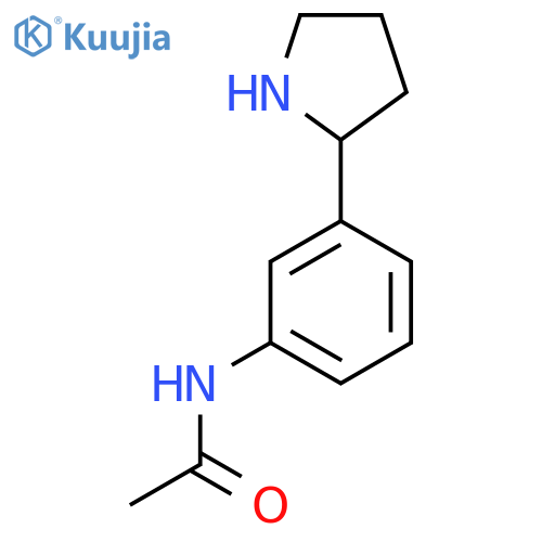 N-3-(pyrrolidin-2-yl)phenylacetamide structure