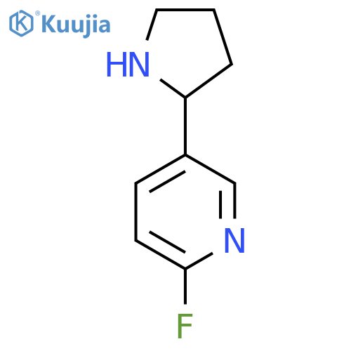 2-fluoro-5-(pyrrolidin-2-yl)pyridine structure