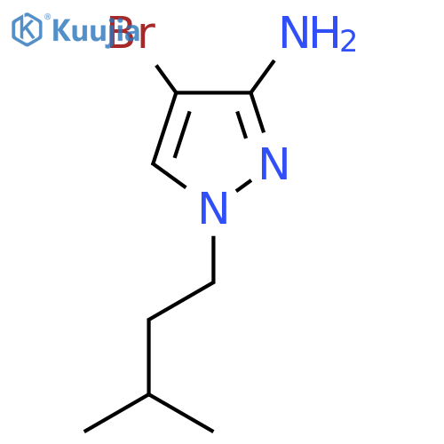 4-bromo-1-(3-methylbutyl)-1H-pyrazol-3-amine structure