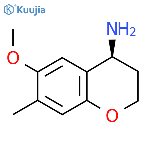 (4S)-6-METHOXY-7-METHYLCHROMANE-4-YLAMINE structure