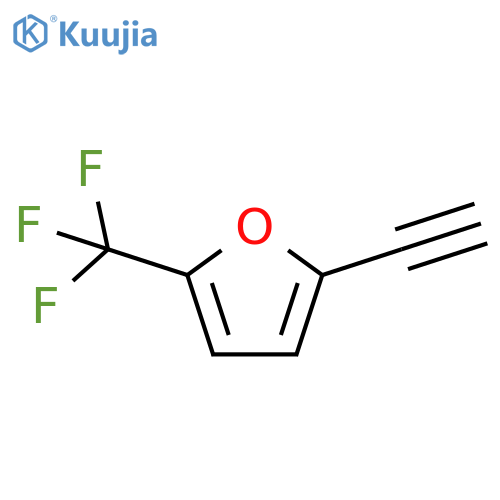 2-ethynyl-5-(trifluoromethyl)furan structure