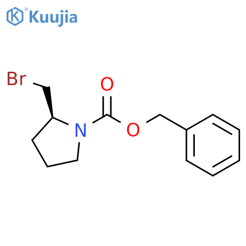 benzyl (2S)-2-(bromomethyl)pyrrolidine-1-carboxylate structure