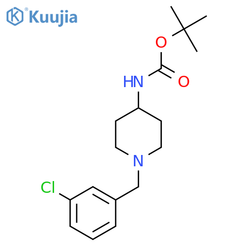 Tert-Butyl 1-(3-chlorobenzyl)piperidin-4-ylcarbamate structure
