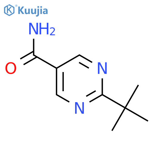2-(Tert-butyl)pyrimidine-5-carboxamide structure