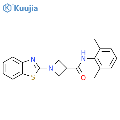 1-(1,3-benzothiazol-2-yl)-N-(2,6-dimethylphenyl)azetidine-3-carboxamide structure