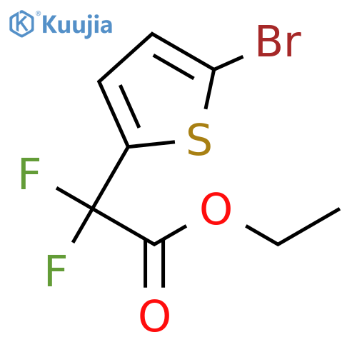 ethyl 2-(5-bromothiophen-2-yl)-2,2-difluoroacetate structure