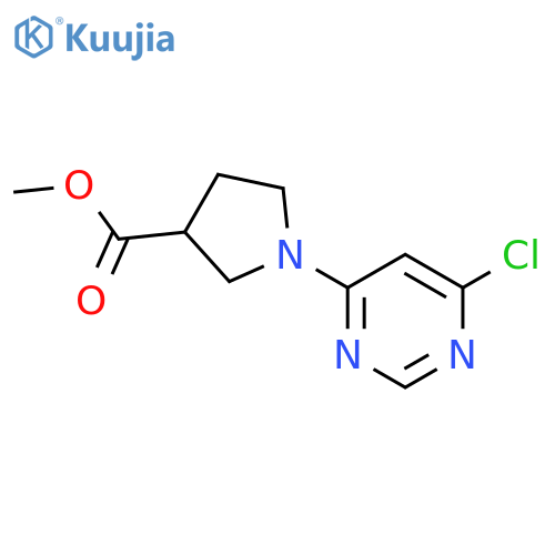 methyl 1-(6-chloropyrimidin-4-yl)pyrrolidine-3-carboxylate structure