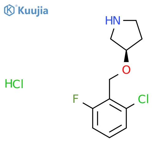(R)-3-(2-Chloro-6-fluoro-benzyloxy)-pyrrolidine hydrochloride structure