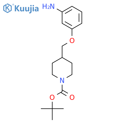 tert-Butyl 4-((3-aminophenoxy)methyl)piperidine-1-carboxylate structure