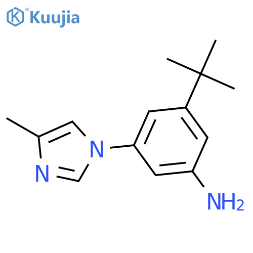 3-(Tert-butyl)-5-(4-methyl-1H-imidazol-1-YL)aniline structure