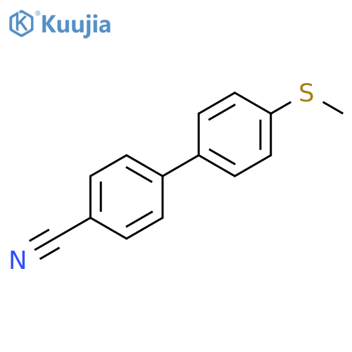 [1,1'-Biphenyl]-4-carbonitrile, 4'-(methylthio)- structure