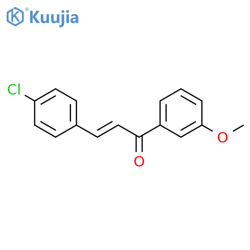(2E)-3-(4-chlorophenyl)-1-(3-methoxyphenyl)prop-2-en-1-one structure