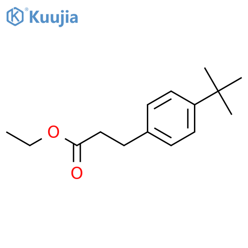 Ethyl 3-(4-(tert-butyl)phenyl)propanoate structure