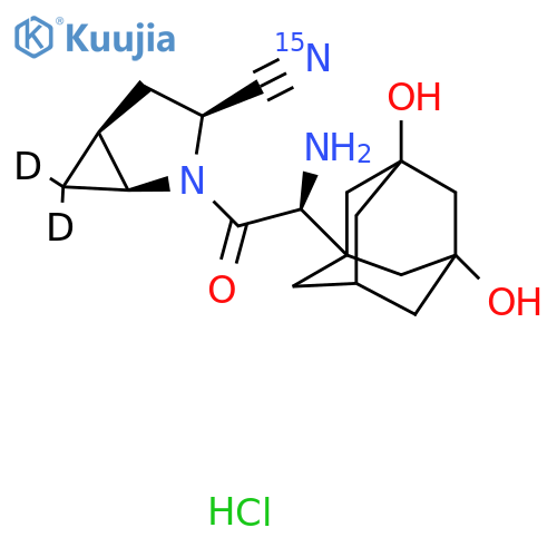 Hydroxy Saxagliptin-15N,D2 Hydrochloride structure