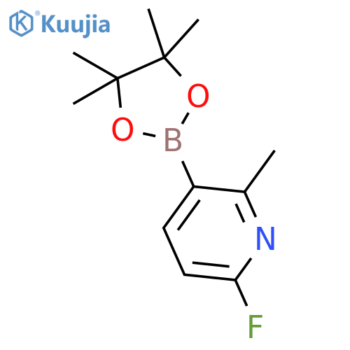 6-Fluoro-2-methyl-3-(4,4,5,5-tetramethyl-1,3,2-dioxaborolan-2-yl)pyridine structure