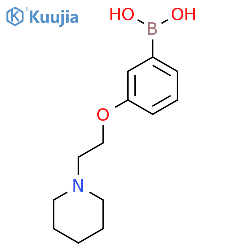 {3-[2-(Piperidin-1-yl)ethoxy]phenyl}boronic acid structure