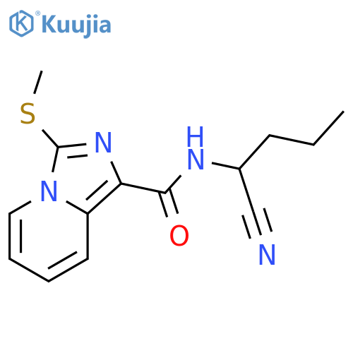 N-(1-cyanobutyl)-3-(methylsulfanyl)imidazo1,5-apyridine-1-carboxamide structure