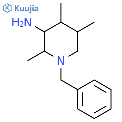 1-Benzyl-2,4,5-trimethylpiperidin-3-amine structure