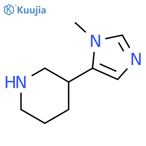 3-(1-methyl-1H-imidazol-5-yl)piperidine structure