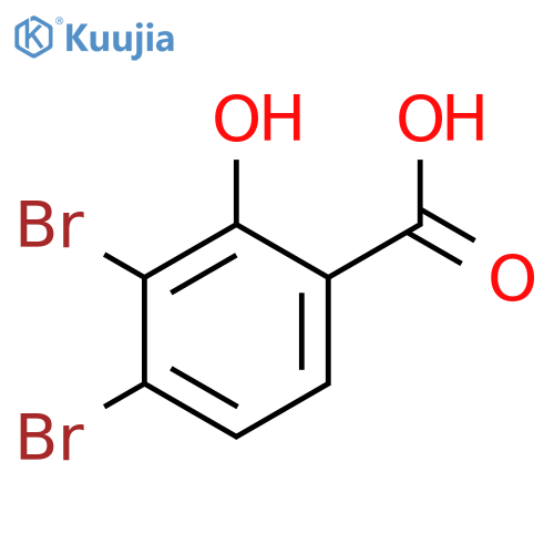 Benzoic acid, dibromo-2-hydroxy- structure