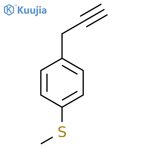 1-(methylsulfanyl)-4-(prop-2-yn-1-yl)benzene structure