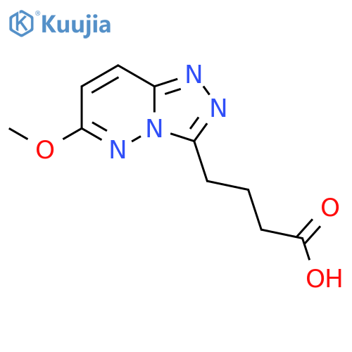 4-(6-Methoxy[1,2,4]triazolo[4,3-b]pyridazin-3-yl)butanoic acid structure