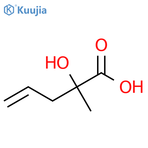 2-Hydroxy-2-methyl-4-pentenoic acid structure