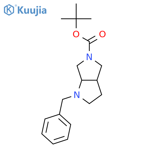 tert-butyl 1-benzylhexahydropyrrolo3,4-bpyrrole-5(1h)-carboxylate structure