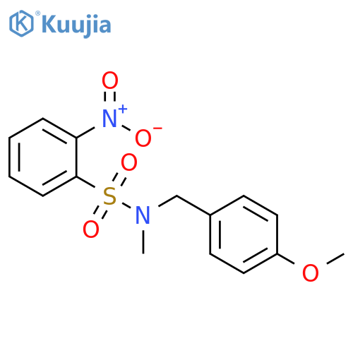 N-[(4-methoxyphenyl)methyl]-N-methyl-2-nitrobenzene-1-sulfonamide structure