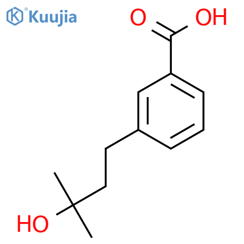 3-(3-Hydroxy-3-methylbutyl)benzoic acid structure