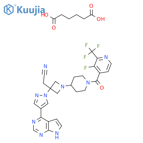 Itacitinib adipate structure