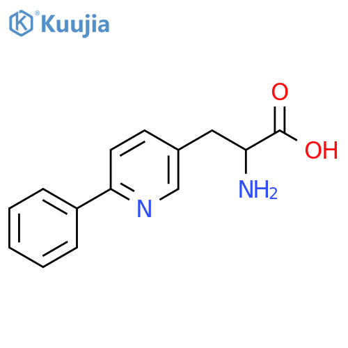 2-Amino-3-(6-phenylpyridin-3-yl)propanoic acid structure